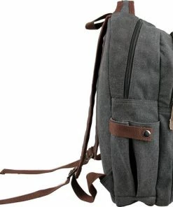 Yakfield - Rugzak - 20 Liter – Casual Model - Kado - Heren - Geschikt Voor Laptop - Handbagage- Schooltas - Zwart Antraciet Grijs- Vintage Canvas Katoen – Heren En Dames - 44 X 30 X 15 Cm - Pukkel -Parker IM Vibrant Ring Shop 550x515 2