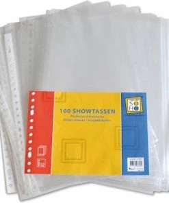 Soho Showtassen 23-rings A4 Transparant 100 Stuks