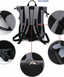 Caliyo Massi Miliano Roll-top Rugzak Unisex 15.6"inch Grijs - (3015-25) - -Parker IM Vibrant Ring Shop 550x523 1