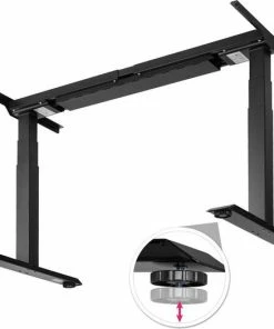 Tectake Elektrisch Tafelframe Denis - Zwart - 402997 - 180x68x123 Cm - Zit-sta Bureau -Parker IM Vibrant Ring Shop 550x525 4