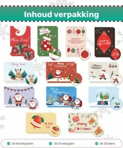Giftmas Kerstkaarten - Wenskaarten - 36 Stuks - Met Enveloppen En Stickers - 10x15cm -Parker IM Vibrant Ring Shop 550x534 1