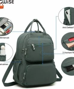 Bagwise® Rugzak - Rugtas - 10 Lt - Dames - Heren - (CR1248) Groen -Parker IM Vibrant Ring Shop 550x536 4