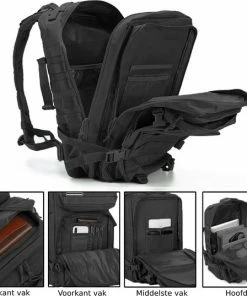 Sefaras Backpack Zwart 45L - Outdoor Leger Rugzak - Water Bestendig - Rugzak Voor Kamperen, Wandelen En Meer - Tactische Rugzak -Parker IM Vibrant Ring Shop 550x537 2