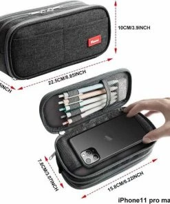 Etui Grote Potlood Case Grote Capaciteit Potlood Tas Draagbare Kantoor Kantoorartikelen Make-up Tas Schoolbenodigdheden Geschikt Voor Midden Middelbare School College Studenten Meisjes Jongens Tiener Opslag Organizer Geschenken (Zwart) -Parker IM Vibrant Ring Shop 550x540 1