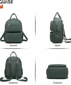 Bagwise® Rugzak - Rugtas - 10 Lt - Dames - Heren - (CR1248) Groen -Parker IM Vibrant Ring Shop 550x540 5
