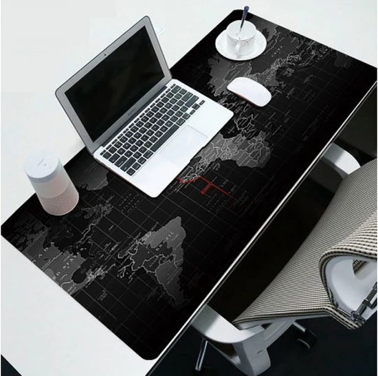 VERK GROUP Bureau Onderlegger - Wereldkaart - Muismat - Wereldkaart - Gaming Muismat - Anti-Slip - XXL - 80x30 - Voor Laptop/Muis/Toetsenbord - 4 VERK GROUP Bureau Onderlegger - Wereldkaart - Muismat - Wereldkaart - Gaming Muismat - Anti-Slip - XXL - 80x30 - Voor Laptop/Muis/Toetsenbord - - Afbeelding 4