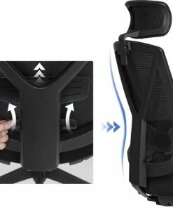 Generic Luxe Bureau Stoel Met Kantelmechanisme & Lendesteun & Voetsteun - Directie Managerstoel Ergonomisch - Ergonomische Kantoor Stoel Met In Hoogte Verstelbare Armleuningen & Hoofdsteun - Computerstoel - Voor Gamen/Kantoor/Thuiswerken Zwart -Parker IM Vibrant Ring Shop 550x547 9