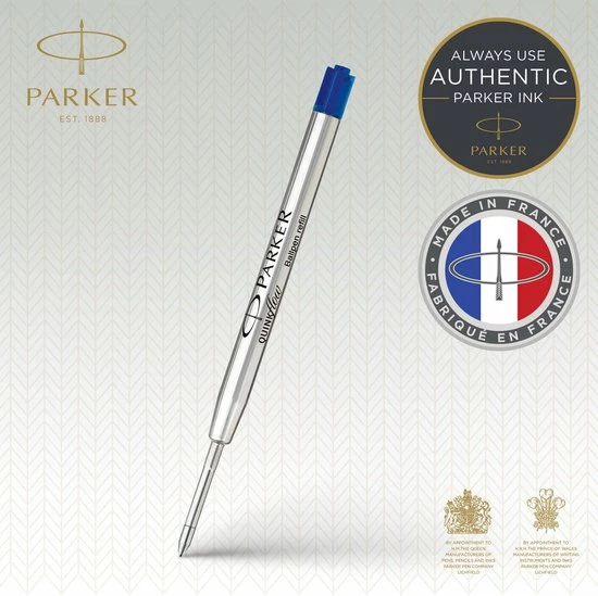 Parker-balpenvullingen | Broad Punt | Blauwe QUINKflow-inkt | 1 Stuk 2 Parker-balpenvullingen | Broad Punt | Blauwe QUINKflow-inkt | 1 Stuk - Afbeelding 2