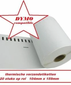 Merkloos 4 X (220 Per Rol) Dymo S0904980 Compatible Extra Grote Verzendetiketten Voor Labelwriter 4XL!