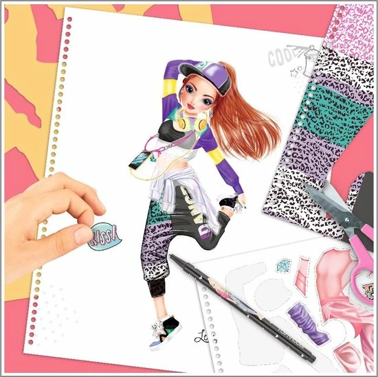 TOPModel Kleurboek Dance 5 TOPModel Kleurboek Dance - Afbeelding 5