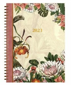 Lannoo Agenda 2023 170x230 Bureau Wire-o Botanic 7dagen/2pagina's Beige