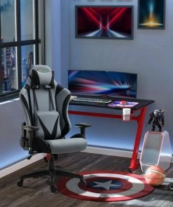 Vinscetto Vinsetto Ergonomische Gamestoel Draaistoel Verstelbare Rugleuning Elastaanstof Zwart 921-500 -Parker IM Vibrant Ring Shop 550x550 148