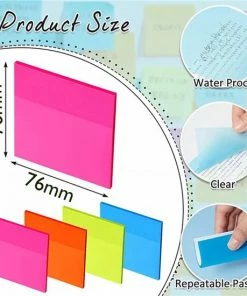 Siempre Bien Transparante Sticky Notes Blauw - Doorzichtige Post Its - Notitie Blaadje - Post Its - Waterbestendig - Clear Note - Zelfklevend - Waterbestendig - Herbruikbaar - 50 Stuks -Parker IM Vibrant Ring Shop 550x550 234