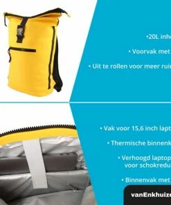 Van Enkhuizen VanEnkhuizen Rolltop Rugzak Met Laptopvak 15,6 Inch - 20 Liter - Waterafstotend En Thermo Materiaal - Geel 12 Van Enkhuizen VanEnkhuizen Rolltop Rugzak Met Laptopvak 15,6 Inch - 20 Liter - Waterafstotend En Thermo Materiaal - Geel -Parker IM Vibrant Ring Shop 550x550 239