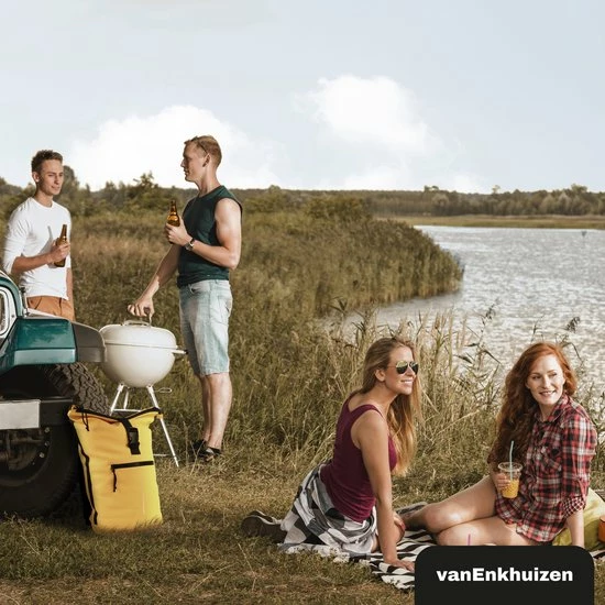 Van Enkhuizen VanEnkhuizen Rolltop Rugzak Met Laptopvak 15,6 Inch - 20 Liter - Waterafstotend En Thermo Materiaal - Geel 10 Van Enkhuizen VanEnkhuizen Rolltop Rugzak Met Laptopvak 15,6 Inch - 20 Liter - Waterafstotend En Thermo Materiaal - Geel - Afbeelding 10