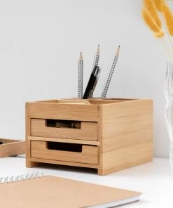 Navaris Bamboe Bureau-organizer 2 Lades - Desk Organizer Bamboe Klein - Pennenbak Met Lades - Opbergen Van Bureau-accessoires En Make-up 8 Navaris Bamboe Bureau-organizer 2 Lades - Desk Organizer Bamboe Klein - Pennenbak Met Lades - Opbergen Van Bureau-accessoires En Make-up -Parker IM Vibrant Ring Shop 550x550 308