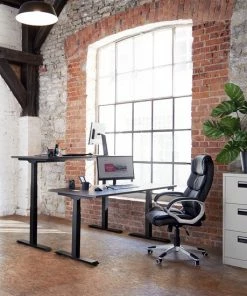 Tectake Elektrisch Tafelframe Denis - Zwart - 402997 - 180x68x123 Cm - Zit-sta Bureau -Parker IM Vibrant Ring Shop 550x550 335