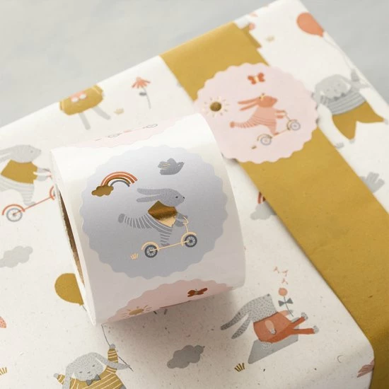 Paper Twinkle Inpakpapier Baby | Jongen En Meisje | Geboorte | 12-delige Inpakset 4 Paper Twinkle Inpakpapier Baby | Jongen En Meisje | Geboorte | 12-delige Inpakset - Afbeelding 4
