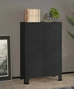 VidaXL Archiefkast Industrieel 75x40x115 Cm Metaal Zwart 19 VidaXL Archiefkast Industrieel 75x40x115 Cm Metaal Zwart -Parker IM Vibrant Ring Shop 550x550 354