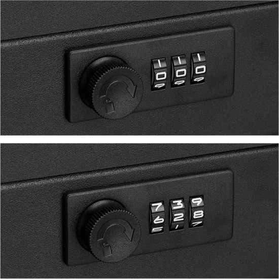 Relaxdays Geldkistje Met Cijferslot - Geldkluisje Slot - Kistje Voor Geld - Geldcassette - Zwart 10 Relaxdays Geldkistje Met Cijferslot - Geldkluisje Slot - Kistje Voor Geld - Geldcassette - Zwart - Afbeelding 10