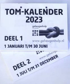 Geheugenhulp Groot-letter Dagkalender A4 2023. (TOM Kalender)-