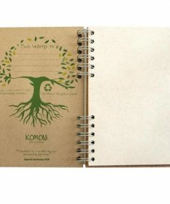 KOMONI - Duurzaam Houten Schetsboek - Gerecycled Papier - Navulbaar - A5 - Blanco - Zwarte Wolf -Parker IM Vibrant Ring Shop 550x550 4