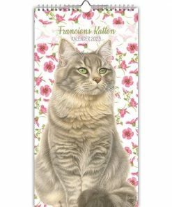 Comello Franciens Katten Maand Notitiekalender - 2023 - Gijs - 18x34,5cm