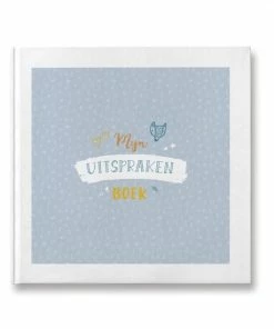 Maan Amsterdam Uitsprakenboek - Blauw - Invulboek Voor De Leukste En Grappigste Uitspraken Van Kinderen - 15 X 15 Cm