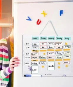 Navaris Magnetische Weekplanner - 40 X 32 Cm - Inclusief 115 Stickers En Stift - Uitwisbare Familieplanner - Magneetbord - Wit -Parker IM Vibrant Ring Shop 550x550 449