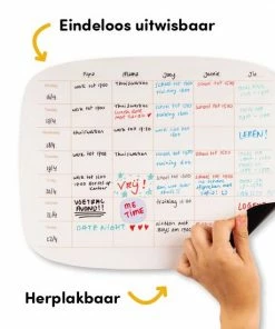 Greenstory - Sticky Whiteboard - Familieplanner - Organische Vorm -Parker IM Vibrant Ring Shop 550x550 483