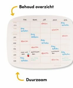 Greenstory - Sticky Whiteboard - Familieplanner - Organische Vorm -Parker IM Vibrant Ring Shop 550x550 484