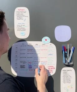 Greenstory - Sticky Whiteboard - Familieplanner - Organische Vorm -Parker IM Vibrant Ring Shop 550x550 486