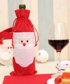 Borg's Choice Kerst Wijnzak · Wijntasje · Kerst · Fleszak · Fles Zak · Champange Fles Zak · Wijnfleshouder Kerst · Wijnfleshouder