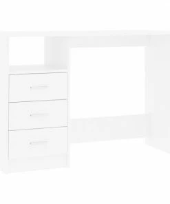 VidaXL Bureau Met Lades 110x50x76 Cm Spaanplaat Wit -Parker IM Vibrant Ring Shop 550x550 521