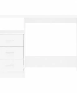 VidaXL Bureau Met Lades 110x50x76 Cm Spaanplaat Wit -Parker IM Vibrant Ring Shop 550x550 522