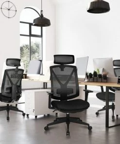 Generic Luxe Bureau Stoel Met Kantelmechanisme & Lendesteun & Voetsteun - Directie Managerstoel Ergonomisch - Ergonomische Kantoor Stoel Met In Hoogte Verstelbare Armleuningen & Hoofdsteun - Computerstoel - Voor Gamen/Kantoor/Thuiswerken Zwart -Parker IM Vibrant Ring Shop 550x550 575