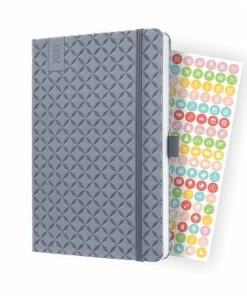 Sigel Jolie Flair - Agenda 2023 - Weekagenda - A5 - 4-talig - Glacier Grey - Hardcover. SI-J3121