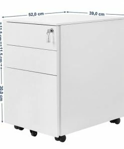 Hoppa! Ladeblok Met Afsluitbare Lade - Metaal - 3 Lades - Wit -Parker IM Vibrant Ring Shop 550x550 640