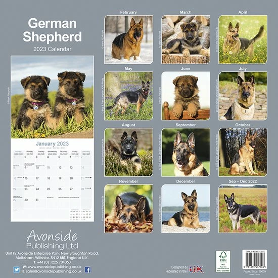 Plenty Gifts Duitse Herder Kalender 2023 2 Plenty Gifts Duitse Herder Kalender 2023 - Afbeelding 2