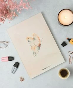 Planjeweek.nl | Prikkelarme Jaarplanner 'Vlinder' - Ongedateerd - A4 Formaat! | Weekplanner En Ongedateerde Week Agenda | Plan Jouw Tijd & Energie Per Kwartier!