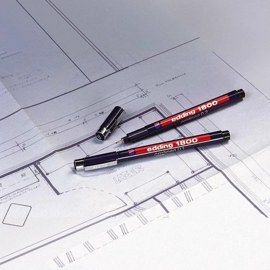 Edding 1800 Zwarte Profipen 0.7mm Fineliner 4 Edding 1800 Zwarte Profipen 0.7mm Fineliner - Afbeelding 4