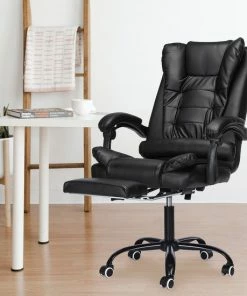 Snailhome Bureaustoel - Ergonomische Draaistoel En Computerstoel - Met Massagefunctie - Belastbaar Tot 150 Kg - Zwart - 61 X 50 X 123cm -Parker IM Vibrant Ring Shop 550x550 689