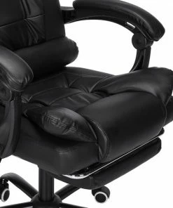 Snailhome Bureaustoel - Ergonomische Draaistoel En Computerstoel - Met Massagefunctie - Belastbaar Tot 150 Kg - Zwart - 61 X 50 X 123cm -Parker IM Vibrant Ring Shop 550x550 694