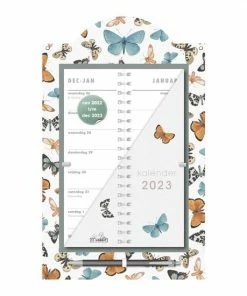 Uitgeverij De Hobbit BV Hobbit Omslagkalender Luxe Vlinders 2023