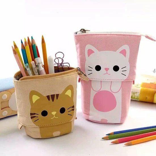 LIXIN Staande Etui - Roze Kat - Pennenzak Voor Jongens En Meisjes - Canvas - Linnen - School Etui - Staande Etui Voor Kinderen En Volwassenen - School - Terug Naar School - Back To School - Leuke Telescopishe Pennenhouder - Leuk Etui - Gift - Cadeau 4 LIXIN Staande Etui - Roze Kat - Pennenzak Voor Jongens En Meisjes - Canvas - Linnen - School Etui - Staande Etui Voor Kinderen En Volwassenen - School - Terug Naar School - Back To School - Leuke Telescopishe Pennenhouder - Leuk Etui - Gift - Cadeau - Afbeelding 4