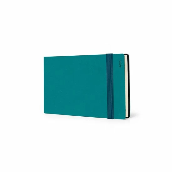 LEGAMI POCKET AGENDA 2023 - Week Op 2 Pagina's - Verticaal - DWARS - 14x8cm - Petrol Blue 2 LEGAMI POCKET AGENDA 2023 - Week Op 2 Pagina's - Verticaal - DWARS - 14x8cm - Petrol Blue - Afbeelding 2