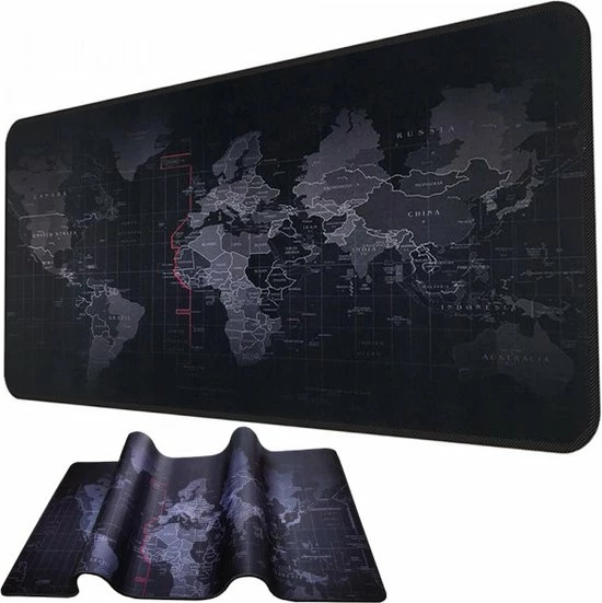 VERK GROUP Bureau Onderlegger - Wereldkaart - Muismat - Wereldkaart - Gaming Muismat - Anti-Slip - XXL - 80x30 - Voor Laptop/Muis/Toetsenbord - 1 VERK GROUP Bureau Onderlegger - Wereldkaart - Muismat - Wereldkaart - Gaming Muismat - Anti-Slip - XXL - 80x30 - Voor Laptop/Muis/Toetsenbord -