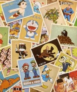 Meer Leuks Kaartenset Cartoon - 32 Stuks - Vintage Kaarten Stripfiguren