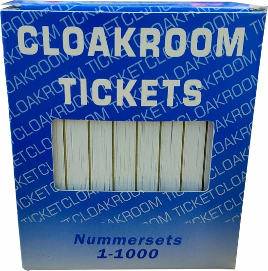 DULA Garderobenummers - Nummerblok - Wit 2 DULA Garderobenummers - Nummerblok - Wit - Afbeelding 2