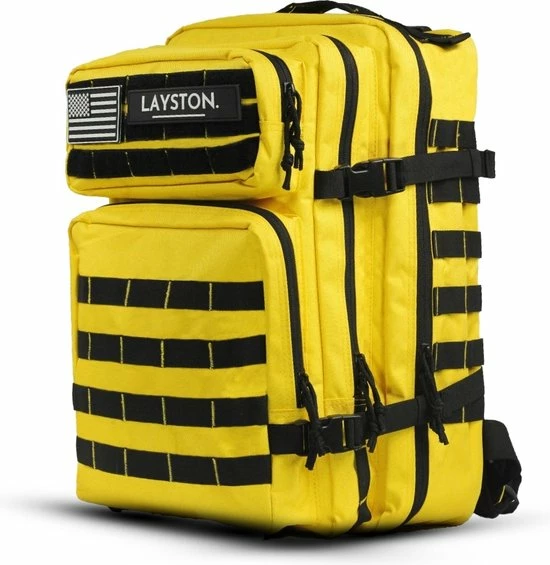 Layton LAYSTON. - 45L Sport School Werk Rugtas - Sport Rugzak - Tactical Backpack - Waterafstotend - Geel 9 Layton LAYSTON. - 45L Sport School Werk Rugtas - Sport Rugzak - Tactical Backpack - Waterafstotend - Geel - Afbeelding 9